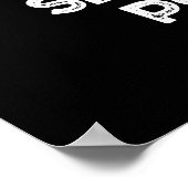 Zie Ya Latere Po-tater Funny Potato Pun Dark BG Poster (Hoek)