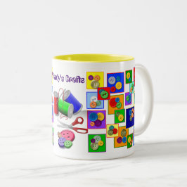 Zieg en spaar! tweekleurige koffiemok