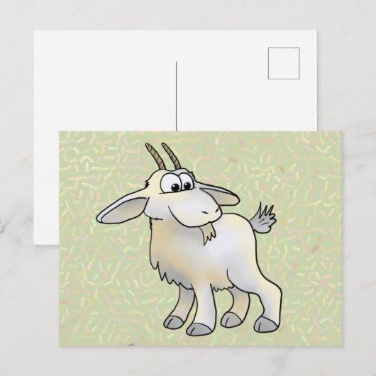 ziege briefkaart (Voorkant / Achterkant)