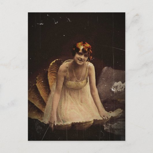 Ziegfeld Actress in een Seashell Briefkaart (Voorkant)