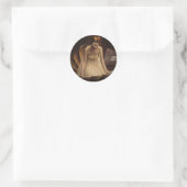 Ziegfeld Actress in een Seashell Ronde Sticker (Tas)