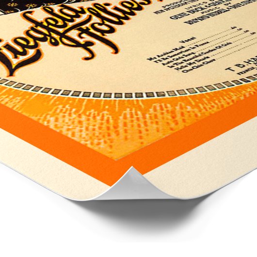 Ziegfeld Follies 1917 Datablad Music Hoesje Copy Poster (Hoek)