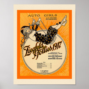 Ziegfeld Follies 1917 Datablad Music Hoesje Copy Poster