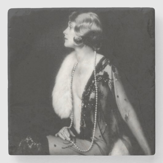 Ziegfeld Follies Chorus Girl Stenen Onderzetter (Voorkant)