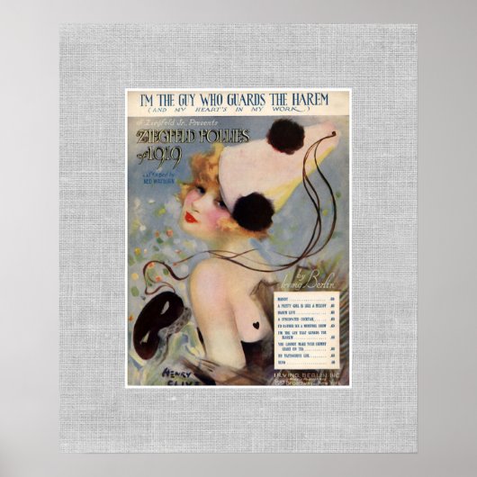 Ziegfeld Follies Girl  Theater Poster (Voorkant)