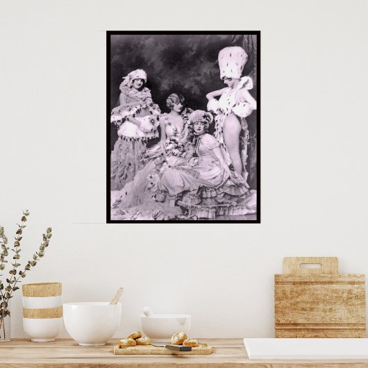 Ziegfelddames Poster (Keuken)