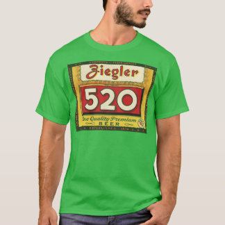 Ziegler 520 Bier Retro Defunct Breweriana T-shirt