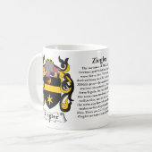 Ziegler Family Coat of Arms Mok (Voorkant links)