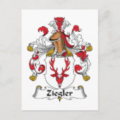 Ziegler Family Crest Briefkaart (Voorkant)