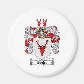 Ziegler Wapenschild / Ziegler Family Crest Magneet (Voorkant)