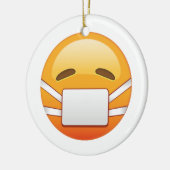 Ziek - Emoji Keramisch Ornament (Links)