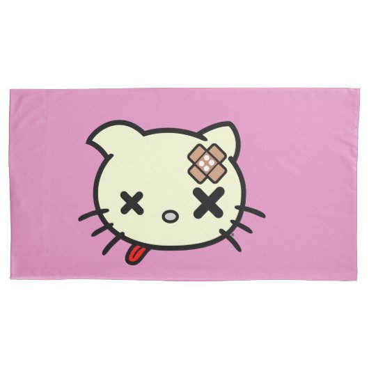 Ziek Kat Kussensloop (Voorkant-Links)