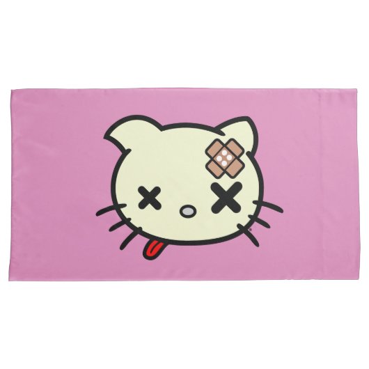 Ziek Kat Kussensloop (Voorkant-Rechts)