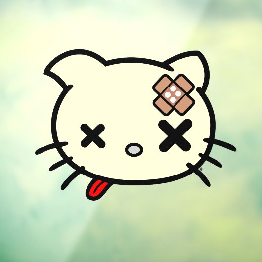 Ziek Kat Raamsticker (Vel 3)