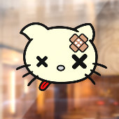 Ziek Kat Raamsticker (Vel 2)