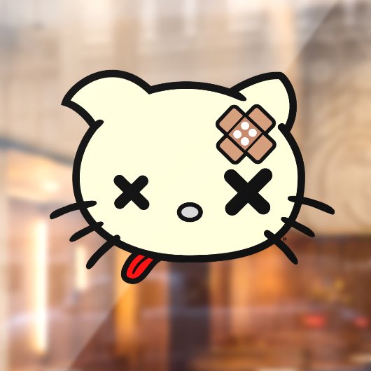 Ziek Kat Raamsticker (Vel 2)