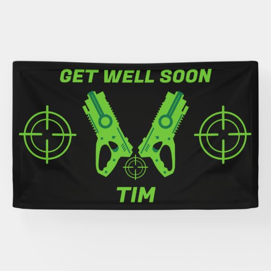 Ziek Kind Super Hero Spandoek (Horizontaal)