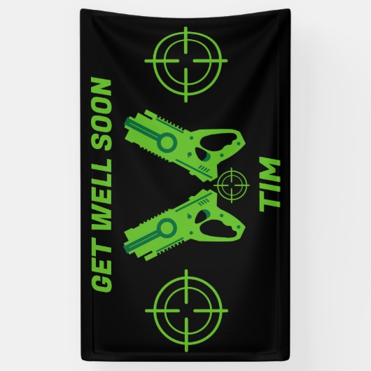 Ziek Kind Super Hero Spandoek (Verticaal)