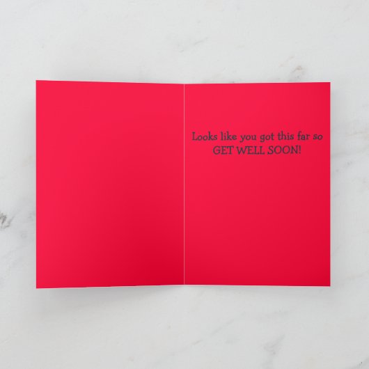 Ziek of dood kaart (Binnen)