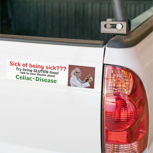Ziek om ziek te zijn??.. bumpersticker (Op Truck)