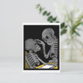 Zieke bed  briefkaart (Staand voorkant)