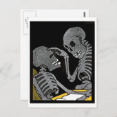 Zieke bed  briefkaart (Voorkant / Achterkant)