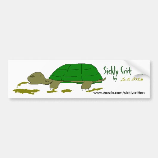 Zieke Beestjes Bumpersticker (Voorkant)