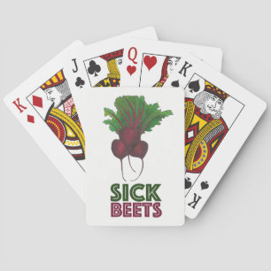 Zieke bieten (vleermuizen) Rood bietenteelt Speelkaarten