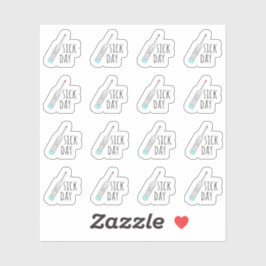 Zieke dag herinnering Mini Thermometer Bujo Planne Sticker