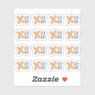 Zieke Dag Medipatches Vrije Dag Herinnering Bujo P Sticker
