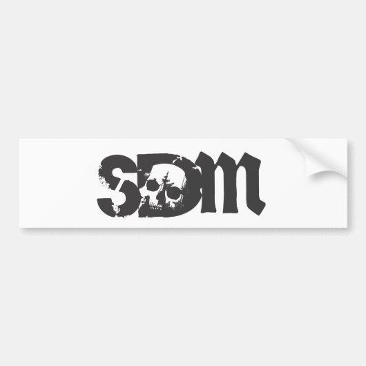 Zieke Drummer Bumpersticker (Voorkant)