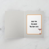 Zieke Halloween pompoen Feestdagen Kaart (Binnen)