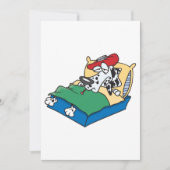 Zieke Hond In Bed Kaart (Voorkant)