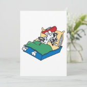 Zieke Hond In Bed Kaart (Staand voorkant)