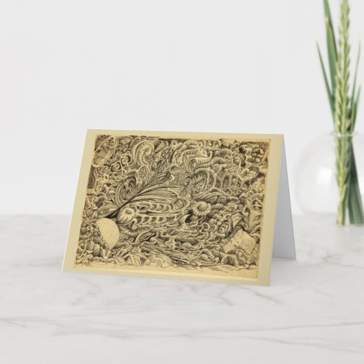 Zieke kamer, van Brian Benson. Kaart (Voorkant)