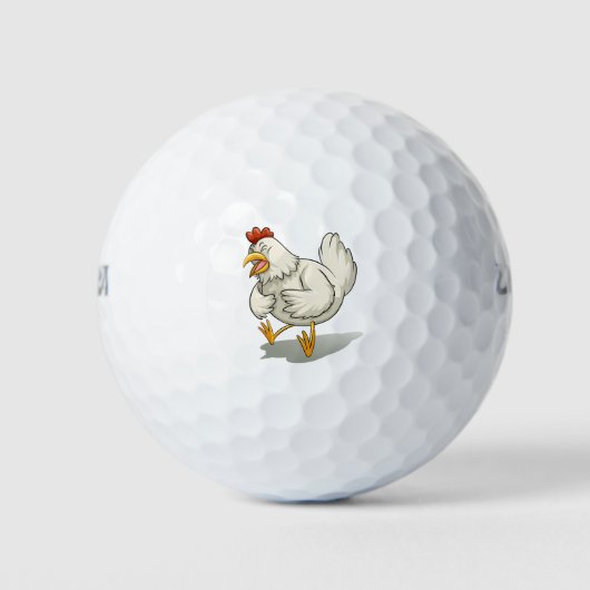 Zieke kip golfballen (Voorkant)