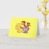 zieke kip kaart (Gele Bloem)