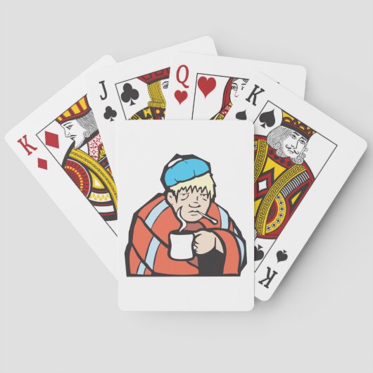 Zieke Man Pokerkaarten (Achterkant)