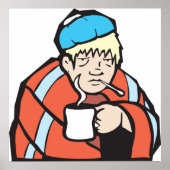 Zieke Man Poster (Voorkant)