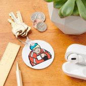 Zieke Man Sleutelhanger