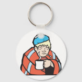 Zieke Man Sleutelhanger (Achterkant)