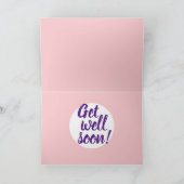 Zieke poes, snel beter worden Kaart (Binnen)