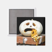 Zieke pompoenmagneet - "Barfy" Magneet (Voorkant / Achterkant)