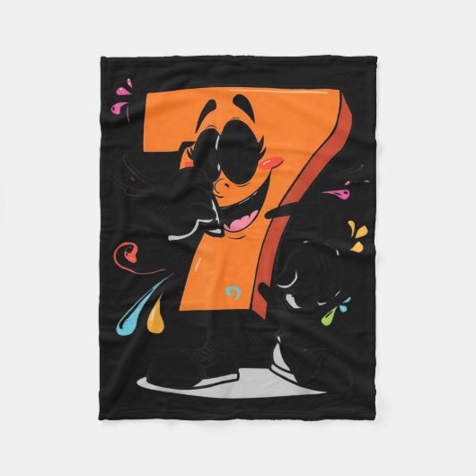Zieke Seven 67 Meme Brainrot Halloween Outfit Idee Fleece Deken (Voorkant)