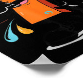 Zieke Seven 67 Meme Brainrot Halloween Outfit Idee Poster (Hoek)