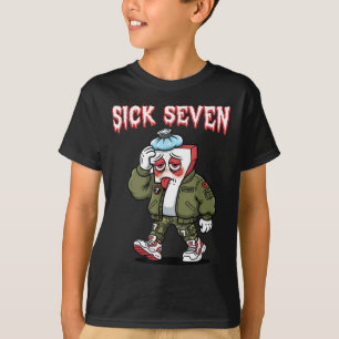 Zieke Seven 67 Meme Grappige Gen Alpha Slaapliedje T-shirt