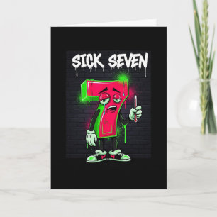 Zieke Seven 67 Meme Halloween Kostuum Pret Retro H Kaart