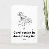 zieke trieste kikker, niet te goed? kaart (Achterkant)