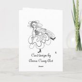 zieke trieste kikker, ziek voelen? kaart (Achterkant)