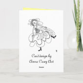 zieke trieste kikker, zieke, trieste en vastgebond kaart (Achterkant)